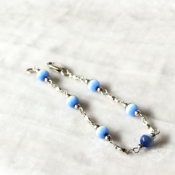 Sterling Silver Cats Eye Bracelet - Picture 3 of 9